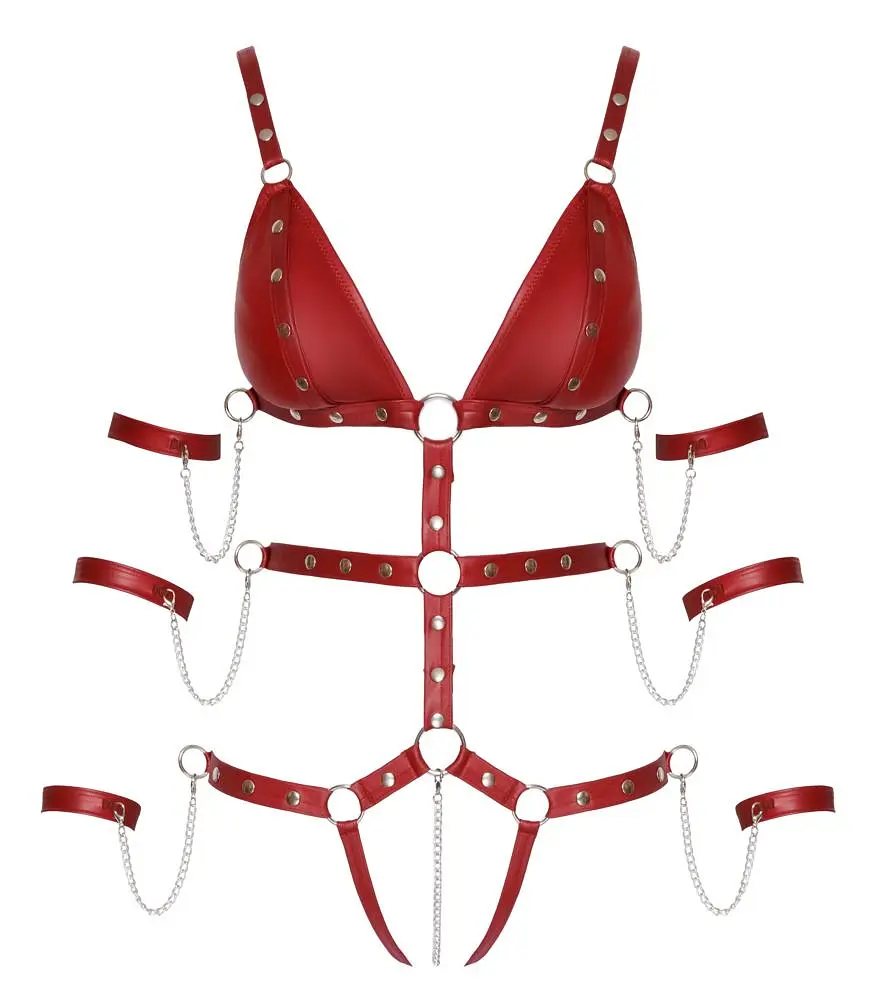 Боди со стрепом лент Bad Kitty Strap Body, L - фото 6