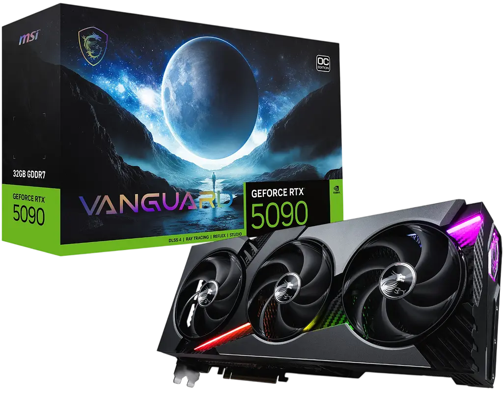 Відеокарта GeForce RTX 5090 32GB MSI Vanguard OC (RTX 5090 32G VANGUARD SOC) - фото 2