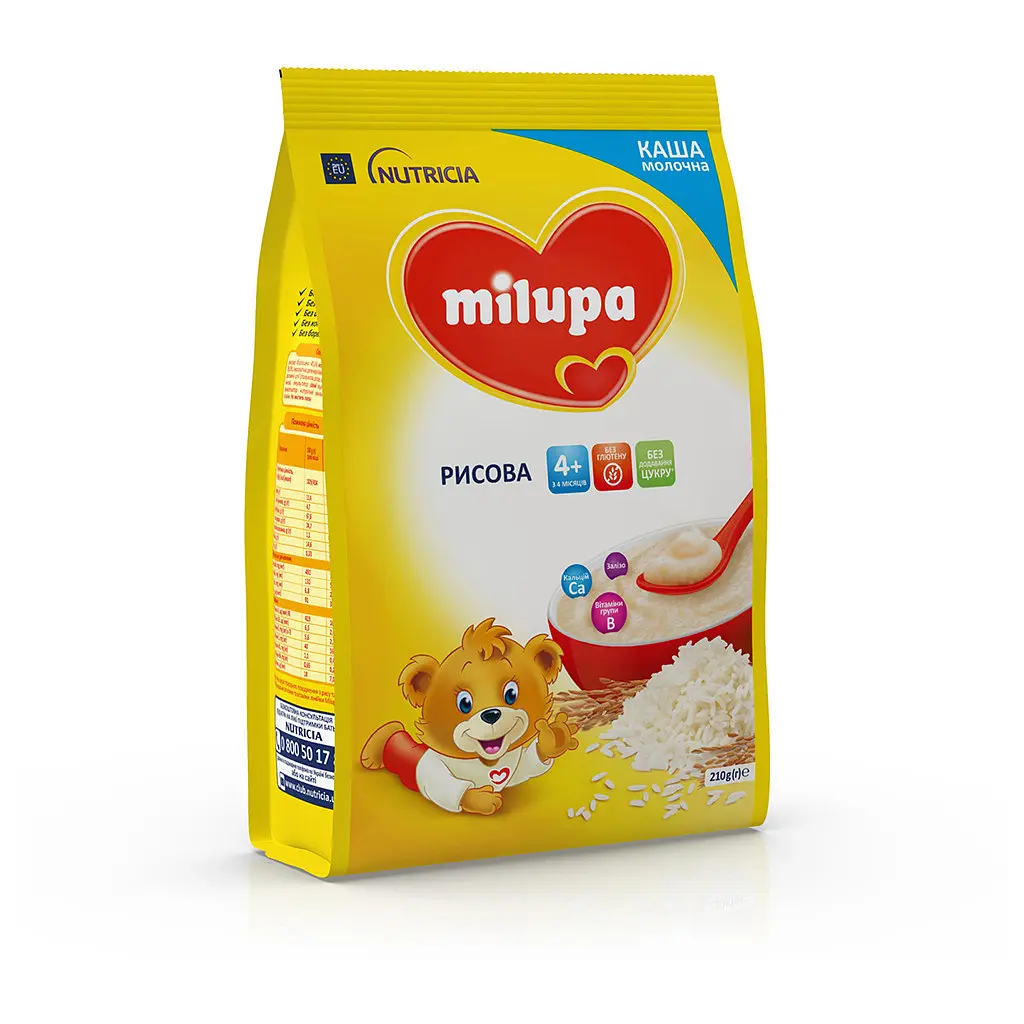 Дитяча каша Milupa Рисова молочна 210г (5900852931178) - фото 5