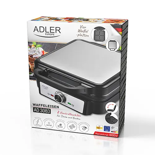Вафельница Adler AD 3083 - фото 10