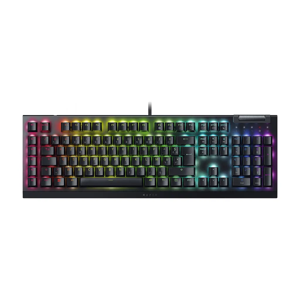 Клавіатура Razer BlackWidow V4 X Yellow Switch USB RU Black (RZ03-04702500-R3R1)
