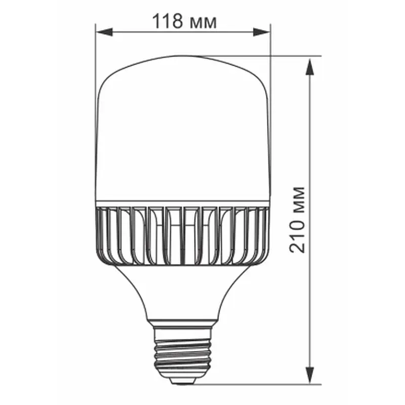 Лампочка Videx A118 50W E27 5000K (VL-A118-50275) - фото 3