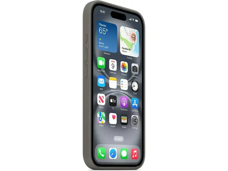 Чохол для смартфона Apple iPhone 16 Silicone Case with MagSafe - Stone Gray (MYY33) - фото 6