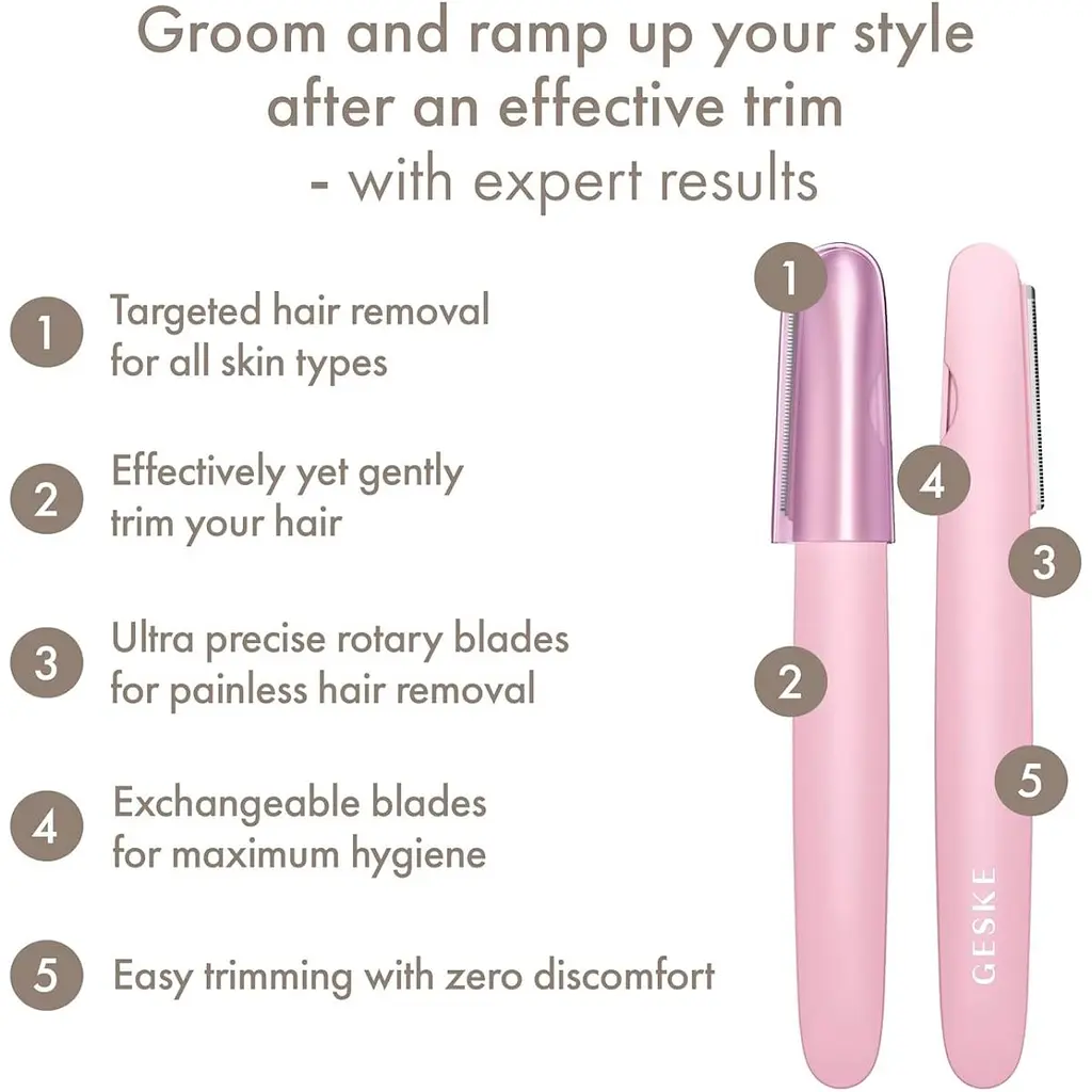 Тример для тіла GESKE Precision Trimmer 4in1 Pink (HB0454) [132065] - фото 8