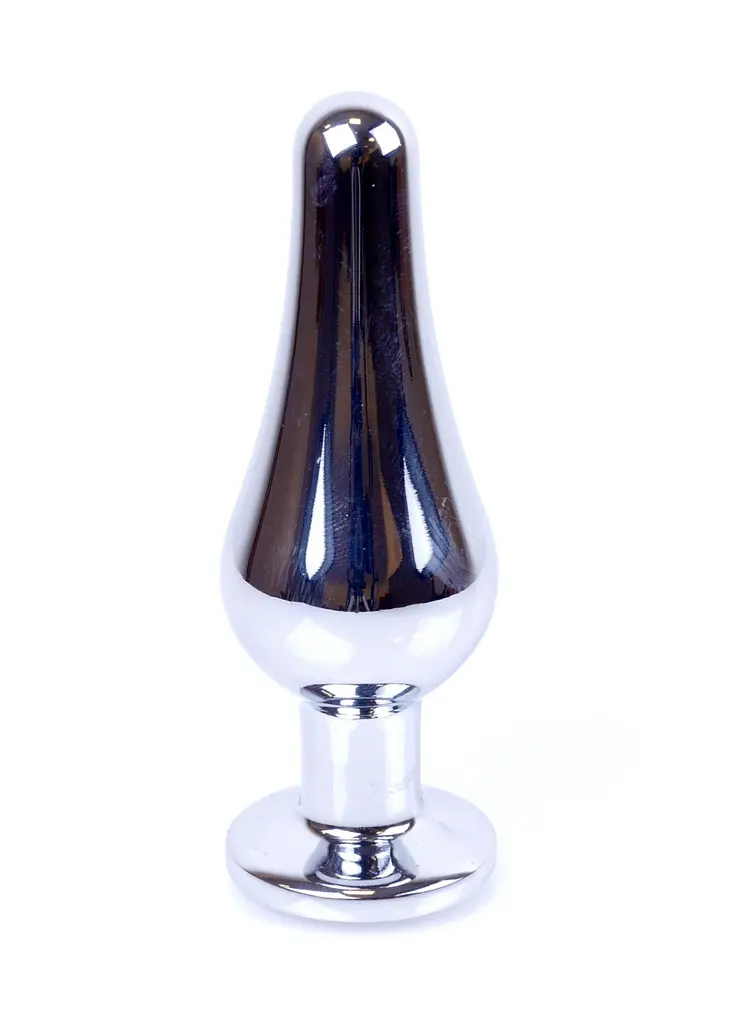 Анальна пробка - Jewellery Silver Long Plug Light Blue - фото 7