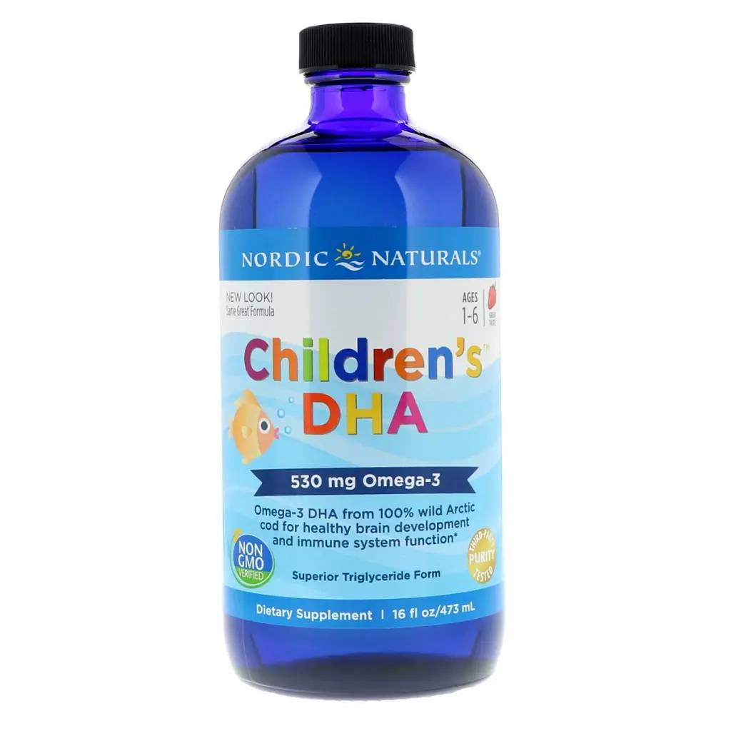 Жирные кислоты Nordic Naturals Рыбий жир (ДГК) для Детей, со Вкусом Клубники, Children's DH (NOR-02724)