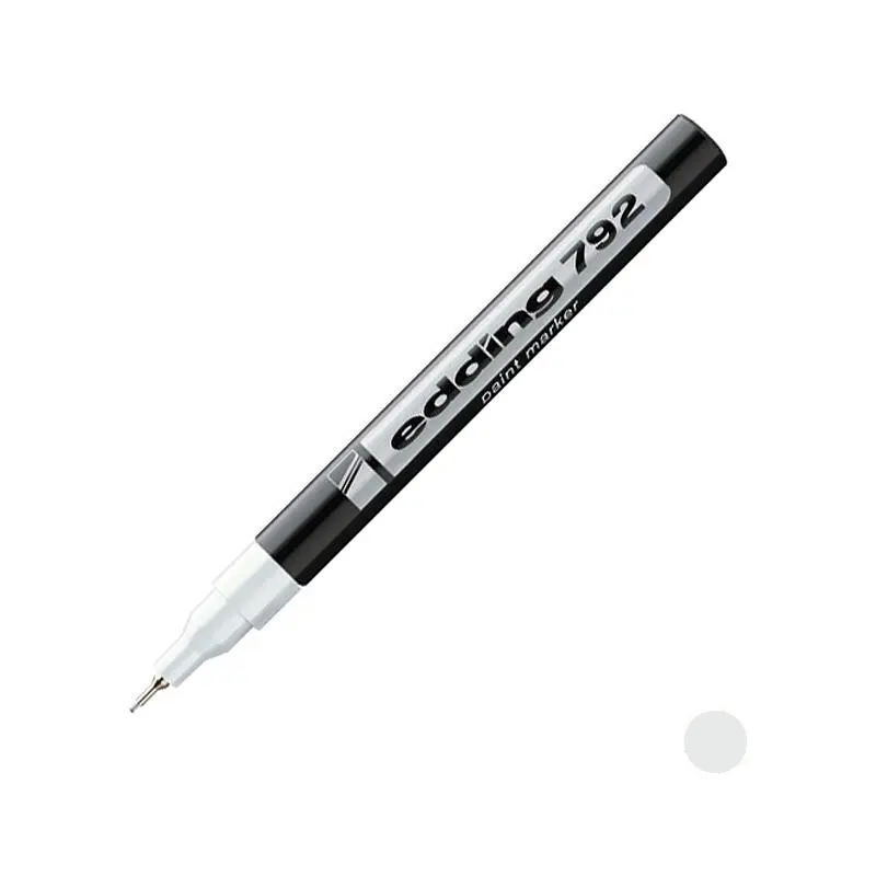 Маркер для декоративних робіт Edding Paint тонкий 0.8 мм білий (e-792/11) - фото 2