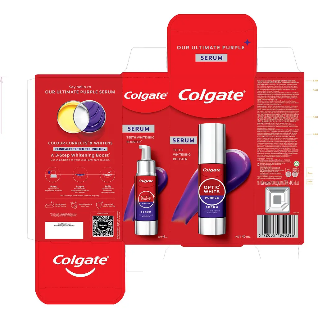 Сироватка для зубів Colgate Optic White фіолетовий ефект відбілювання 40 мл - фото 4