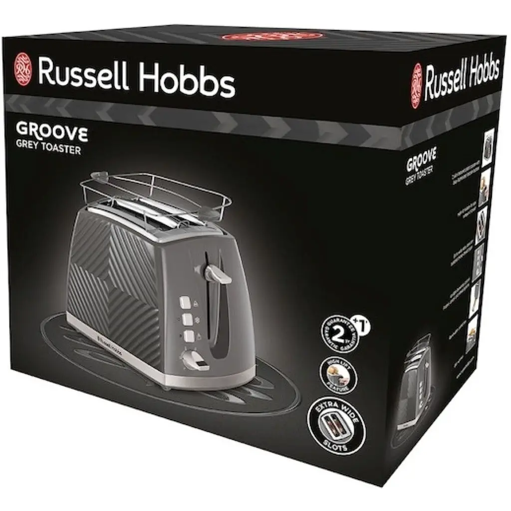 Тостер Russell Hobbs GrooWe 2 Slice 850 Вт сірий (26392-56) - фото 2