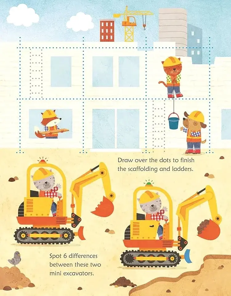 Building Site Activities. Wipe-Clean - фото 7