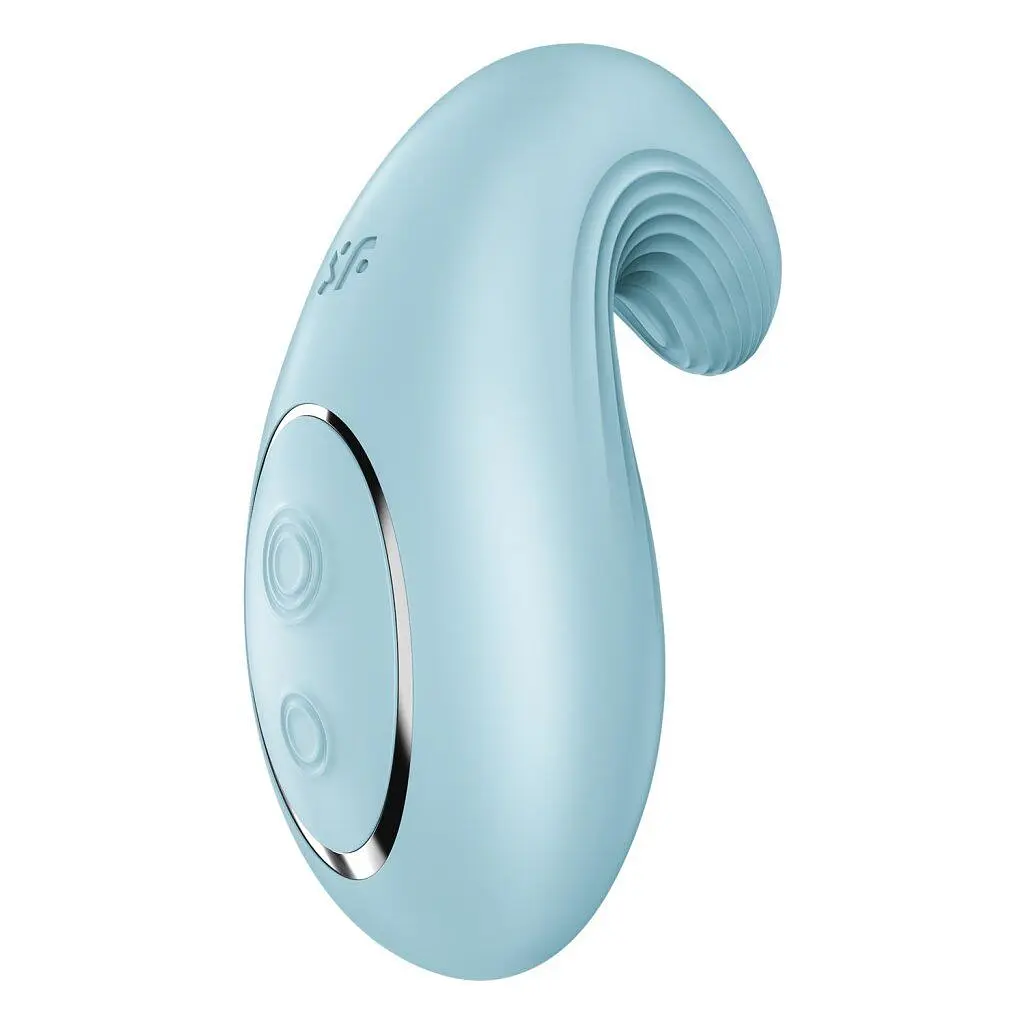 Вібратор Satisfyer Dipping Delight Light Blue, 2 мотори, гнучкий кінчик - фото 6