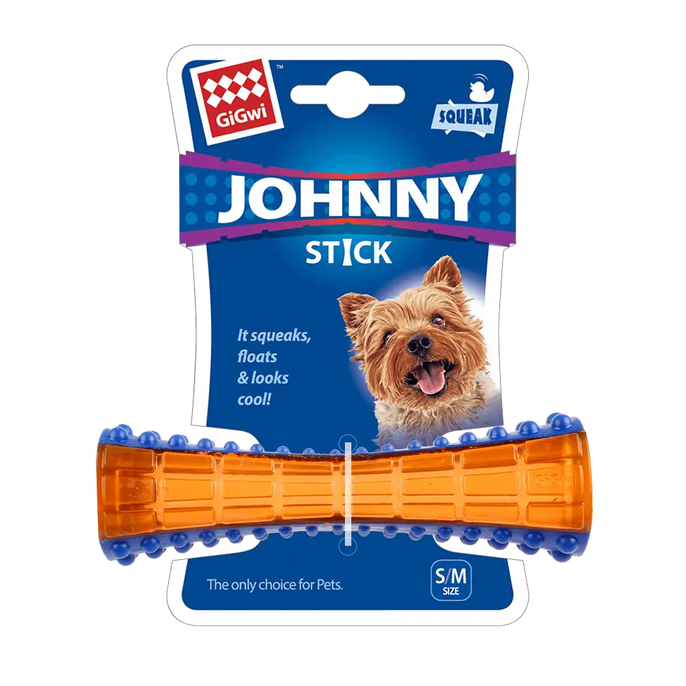 Іграшка для Собак Gigwi Johnny Stick з пищалки S/M 15 см - фото 4