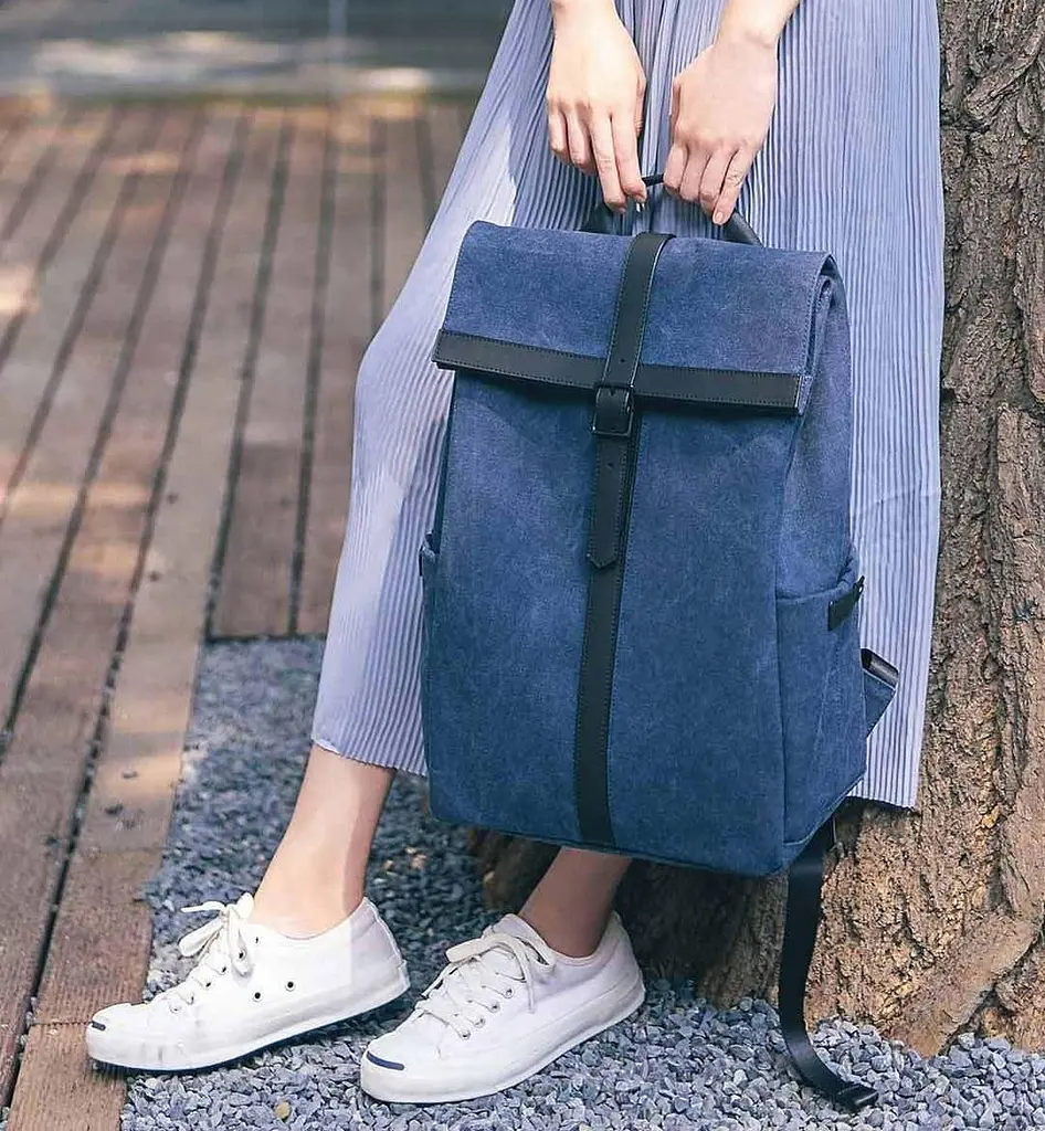 Рюкзак Xiaomi RunMi 90 GRINDER Oxford Backpack Dark Blue (темно синий) - фото 7