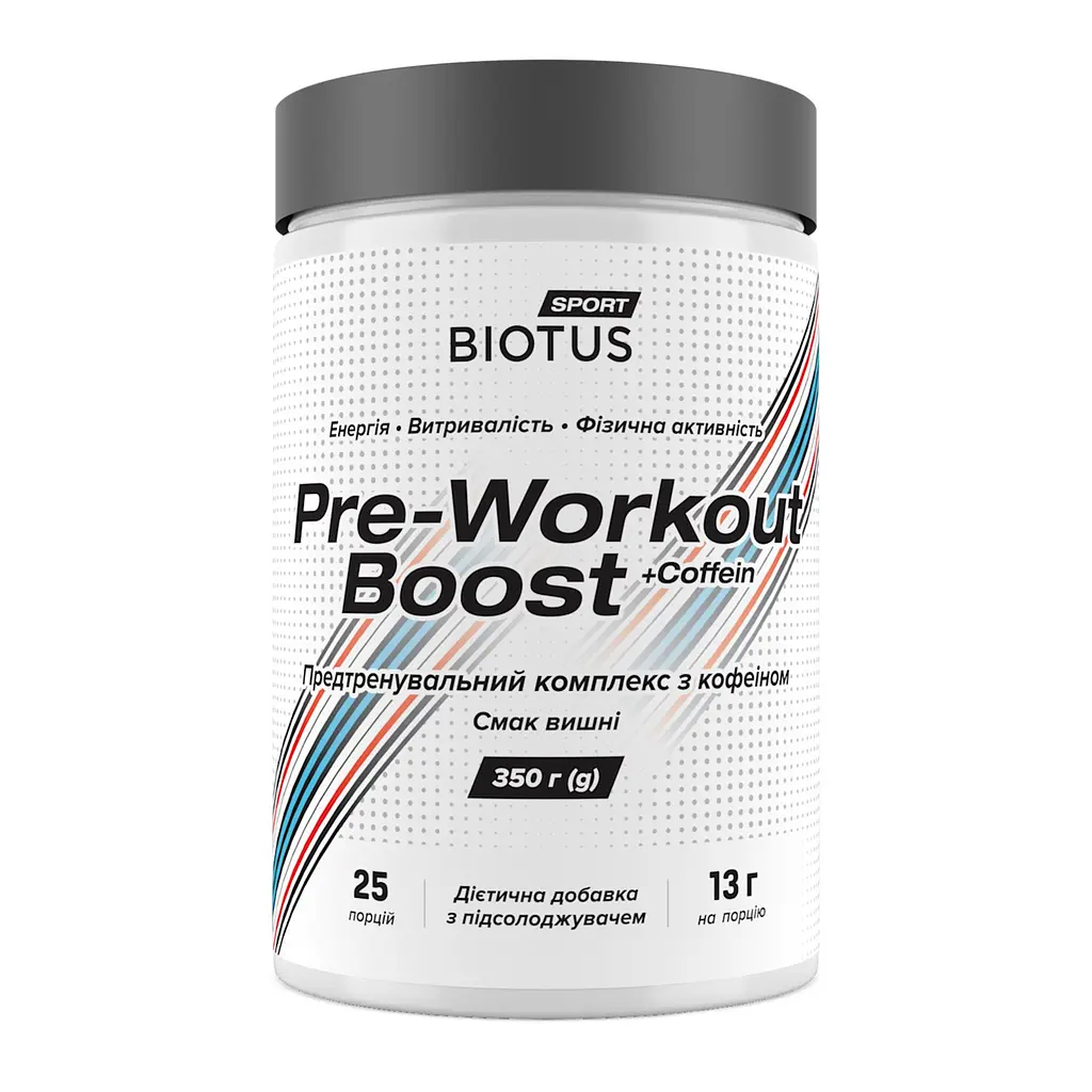 Предтренировочный комплекс, Pre-workout Boost, вкус вишни, 350 г Biotus vit0003359 - фото 1