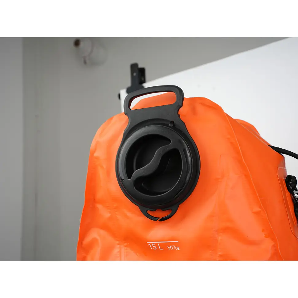 Душ портативний із ємністю та насосом Flextail Tiny Shower Bag, 20л, помаранчевий - фото 11