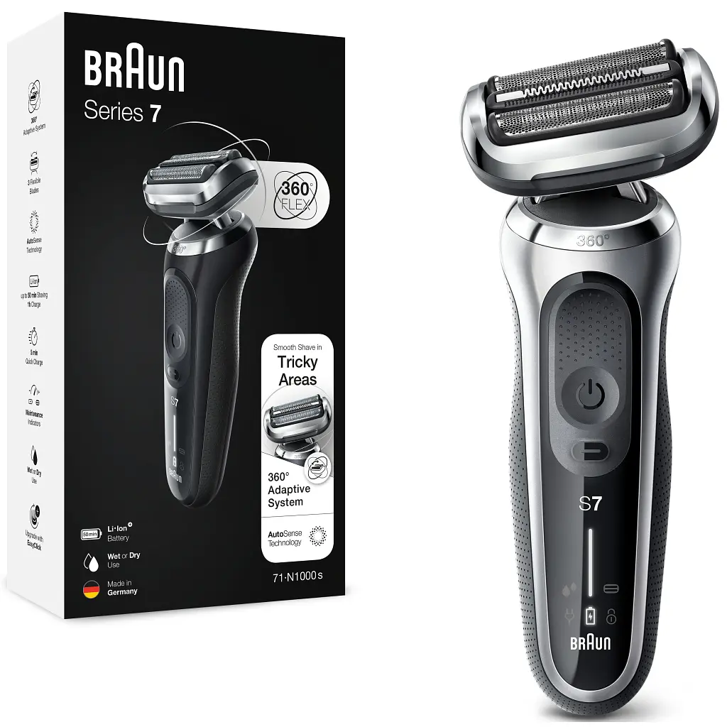 Електробритва Braun Series 7 71-S1000s SILVER / BLACK - фото 2