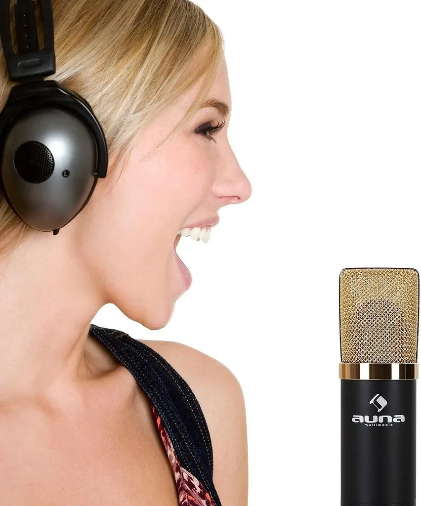 Конденсаторний USB-мікрофон Auna MIC-900WH-LED, 16 біт/48 кГц, 32 дБ (10011711) - фото 6