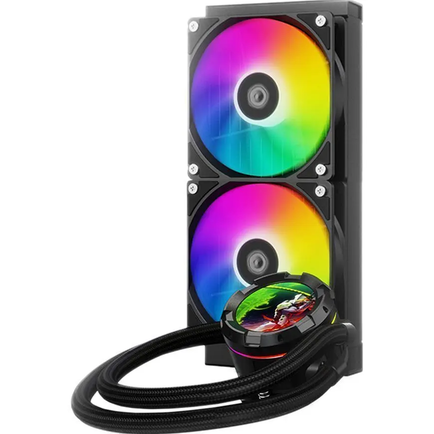 Система водяного охлаждения ID-COOLING Space LCD SL240 XE Black - фото 3