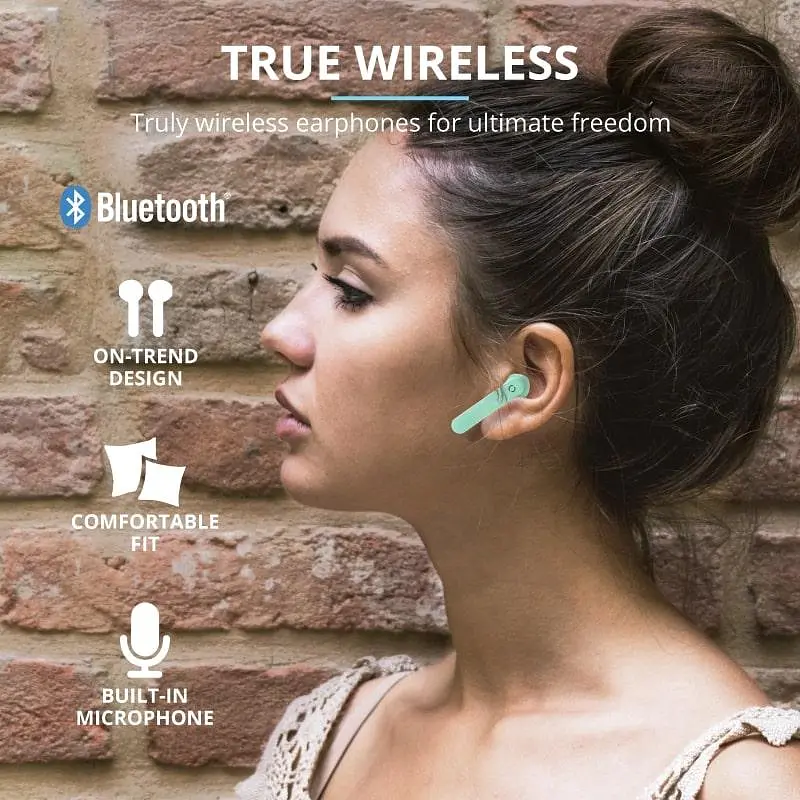 Наушники Trust Primo Touch True Wireless Mic Mint (23781_Trust) - фото 9