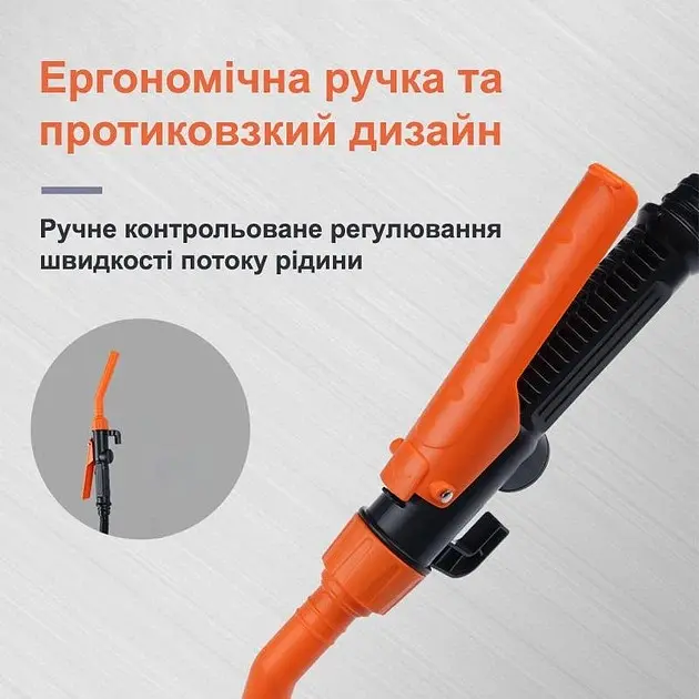 Ручний насос - помпа для перекачування палива та рідин  Good Idea  швидкість сягає 7–9 літрів за хвилину Чорний (215423Y) - фото 4