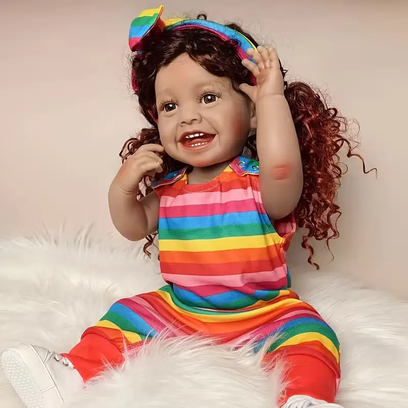 Реалістична Кукла Реборн 55 см повністю силіконова Doll Reborn Baby К0100702 - фото 5