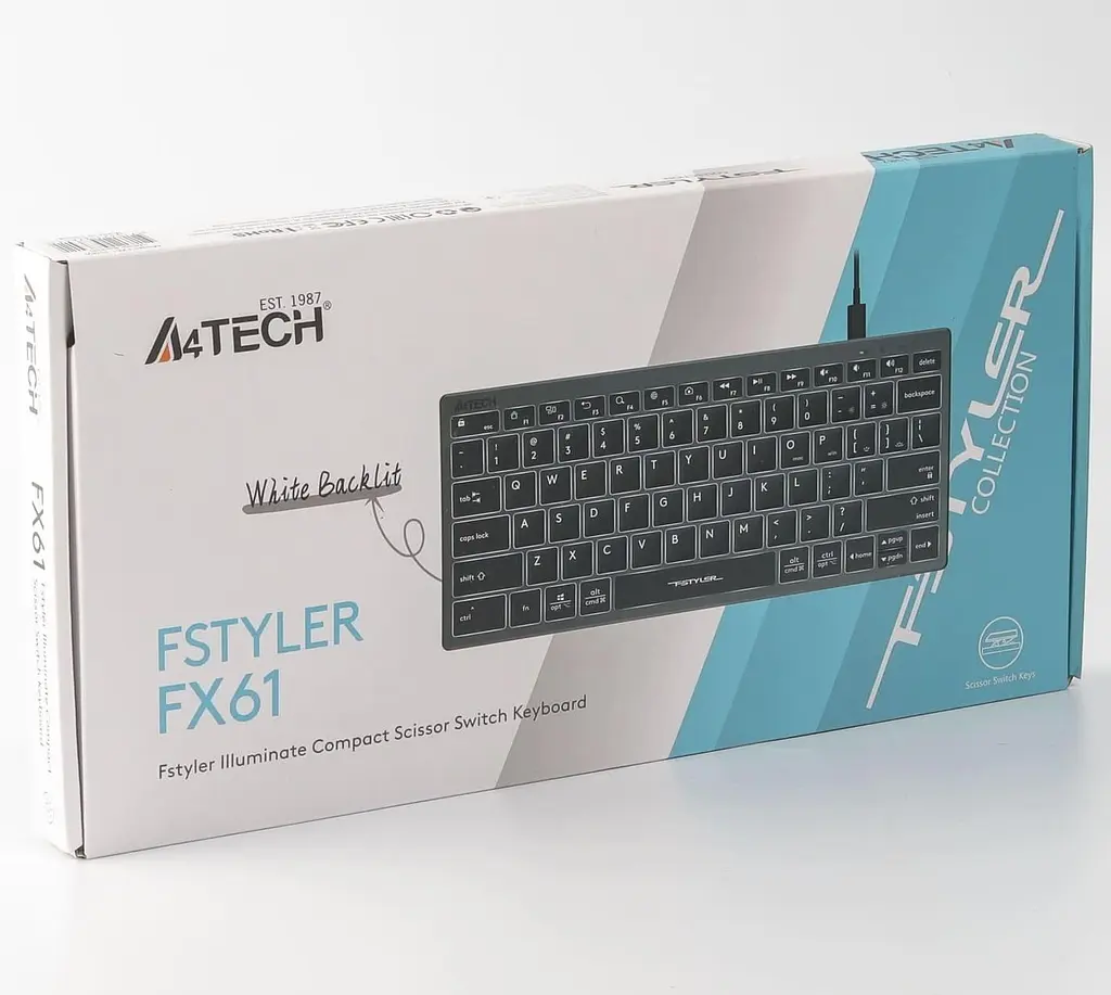 Клавиатура A4Tech FX61 USB Grey (FX61 USB Grey) - фото 5