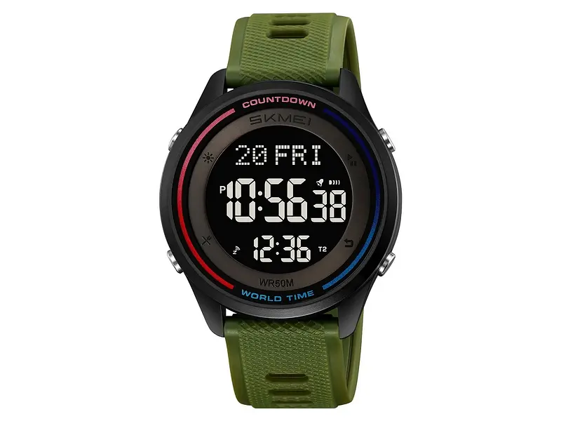 Чоловічий наручний годинник 2348AG Army Green Skmei acs0029992 - фото 2