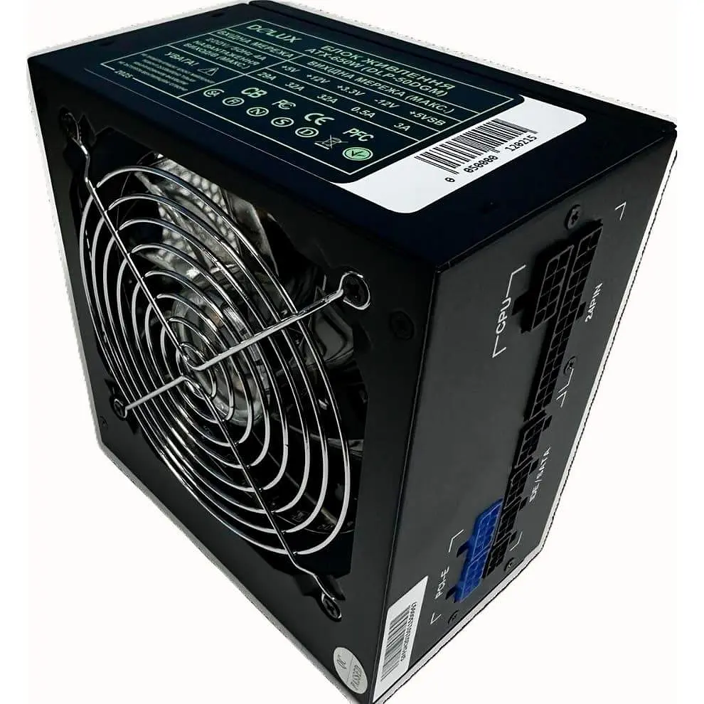 Блок живлення Delux DLP-50DGM 650W (DLP-50DGM) Black - фото 2