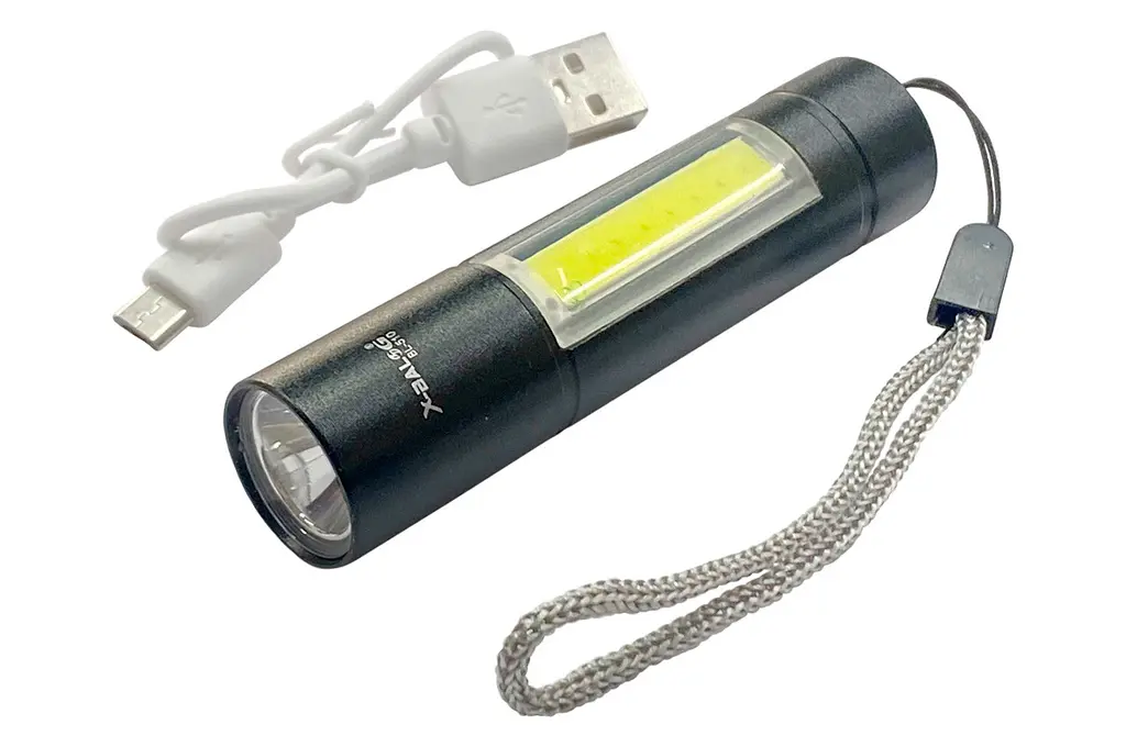 Ліхтар тактичний X-Balog 86мм x 1LED x 1COB x Li-Ion (160-BL510XPE)