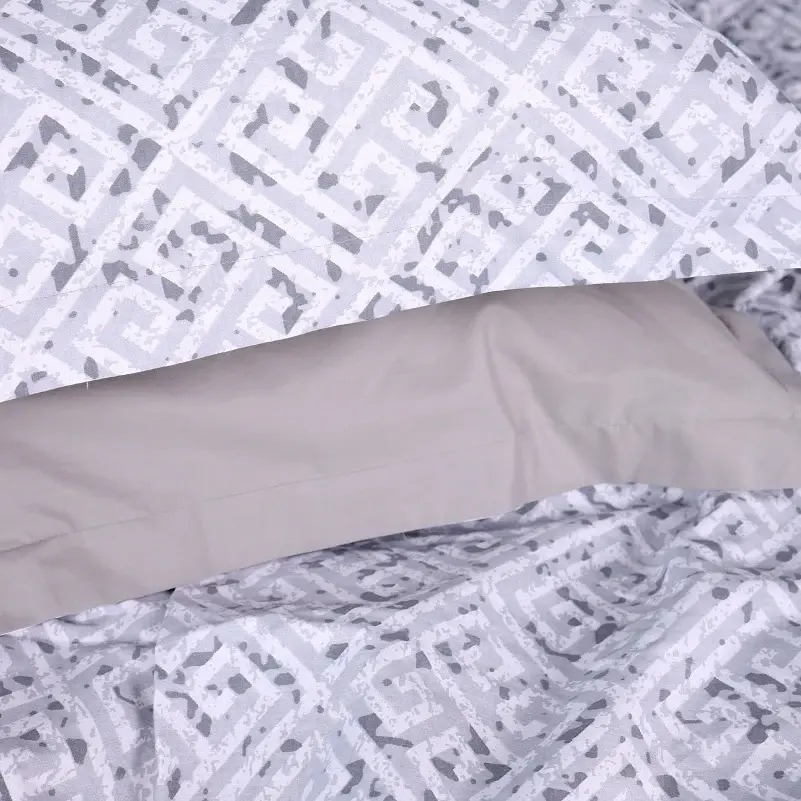 Наволочка MirSon Поплин 00-6 Geometry Grey 40х40 см серая (2200009705380) - фото 5
