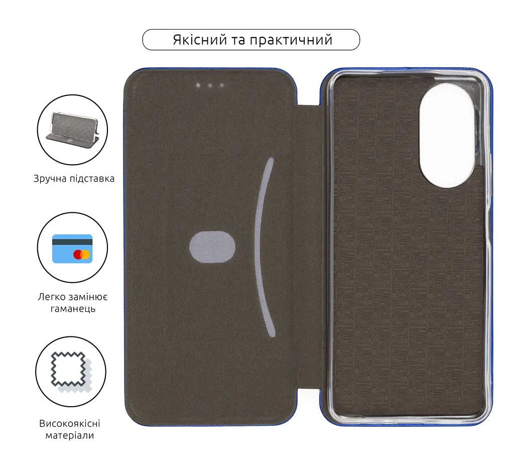 Чохол-книжка ArmorStandart G-Case для OPPO A58 4G Blue - фото 3