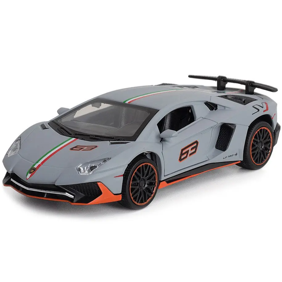 Колекційна металева модель автомобіля Lamborghini Aventador LP 780-4 з інерцією, світлом та звуком 1:32 - фото 2