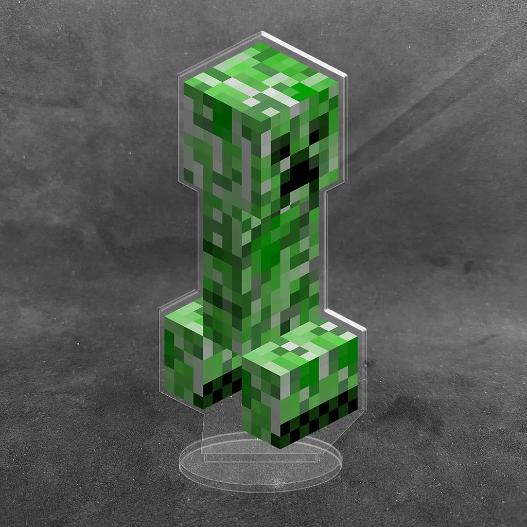 Акрилова колекційна фігурка Minecraft Майнкрафт Кріпер 15 см - фото 2