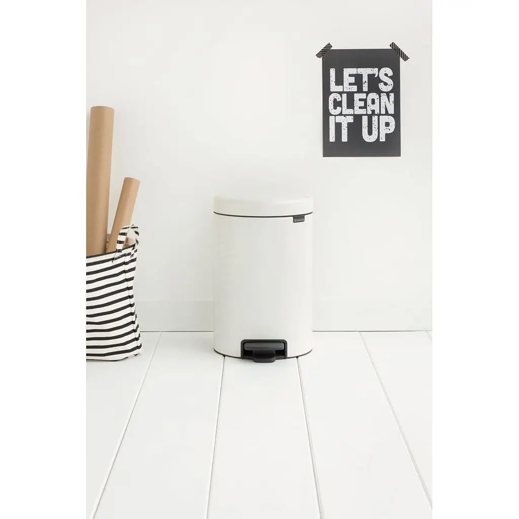 Відро для сміття Brabantia Pedal Bin біле 12 л (111969) - фото 6