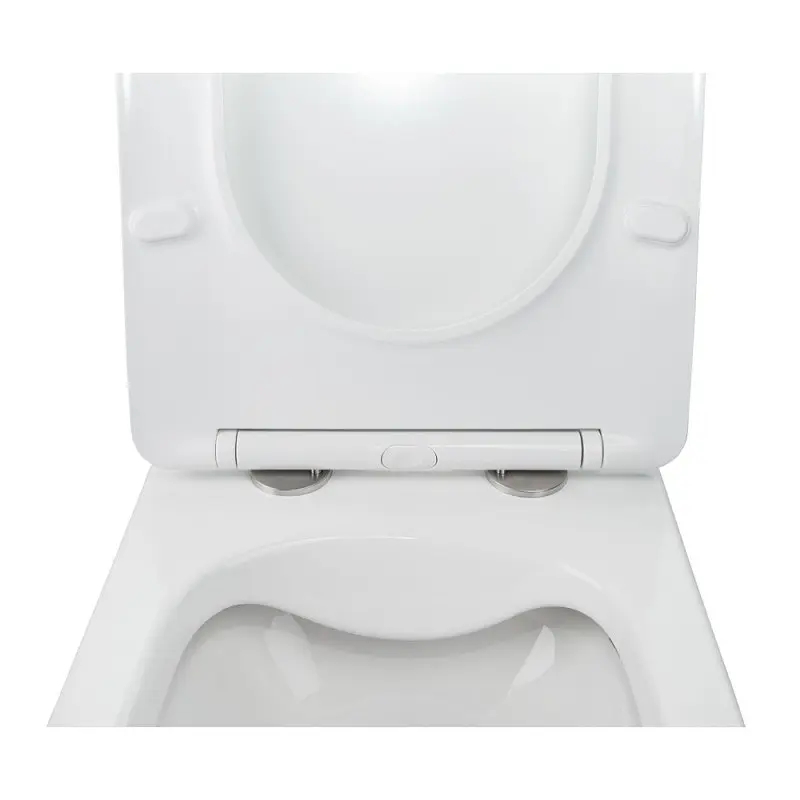 Набір Q-tap інсталяція 3 в 1 Nest QT0133M425 з панеллю змиву круглою QT0111M11112CRM + унітаз з сидінням Jay QT07335176W - фото 6