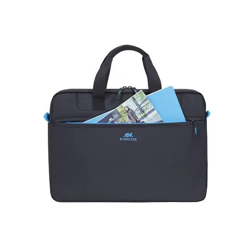 Сумка для ноутбука 15.6" Rivacase Regent Black поліестер 420x290x55 мм (8037) - фото 4