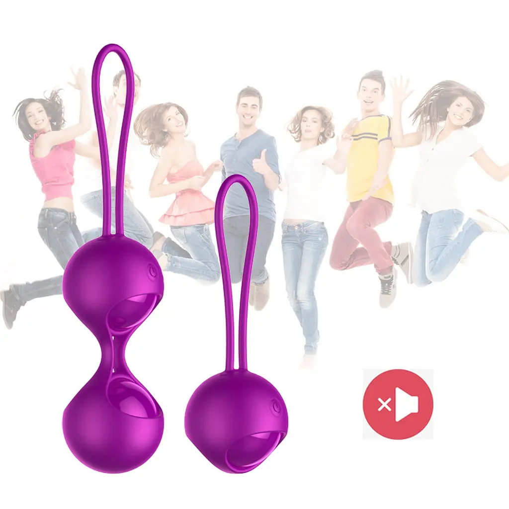 Вагинальные шарики B - Series Fox Kegel Balls Set (фиолетовый) - фото 6