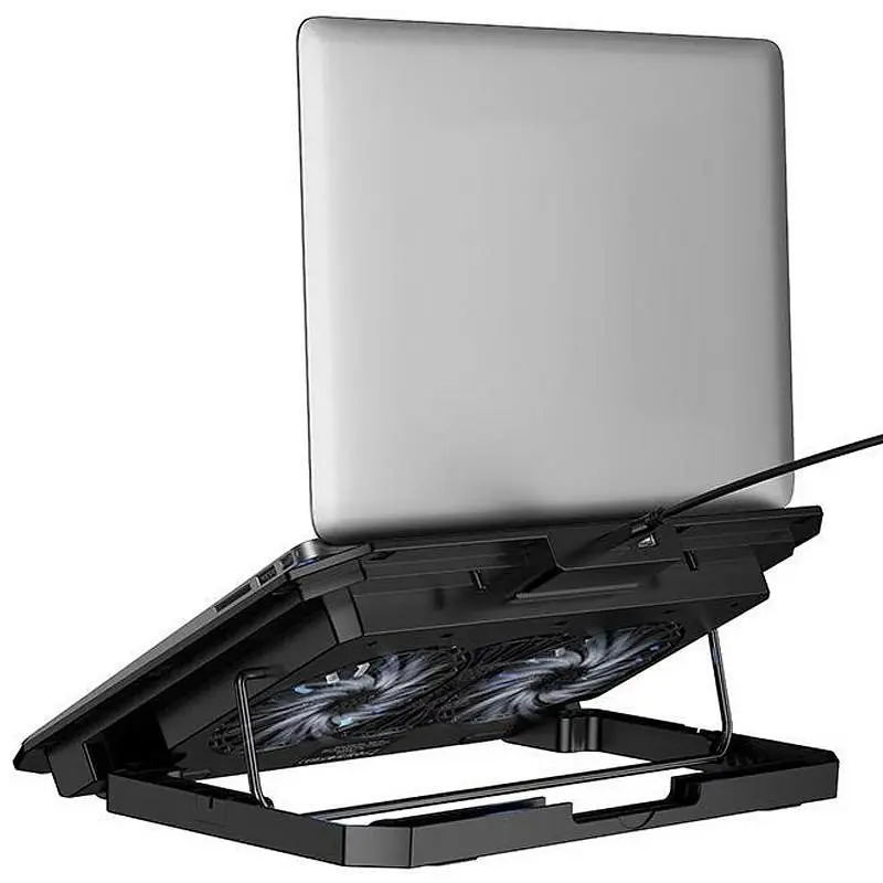 Охолоджуючий кулер-підставка для ноутбуку Hoco GA4 Jade Cooling Stand Black - фото 3