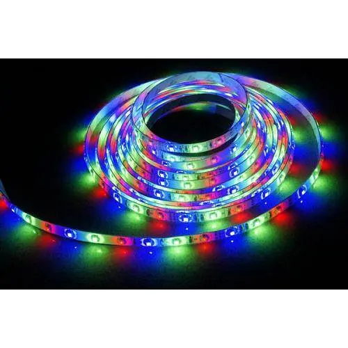 Світлодіодна стрічка вологозахищена з контролером пульт та БП UKC 3528 SMD RGB 60/1m - фото 3