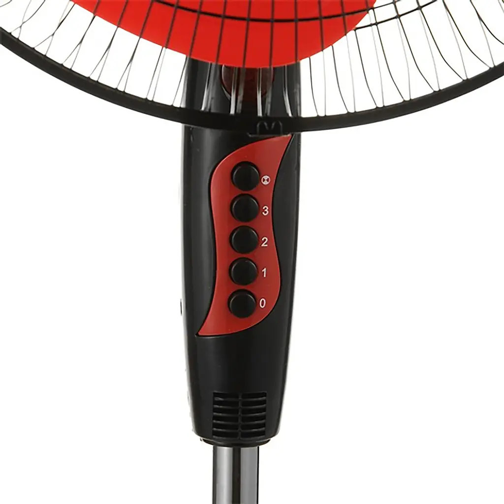 Вентилятор підлоговий осьовий трилопатевий VF400 Red, ViLgrand 87286 - фото 3