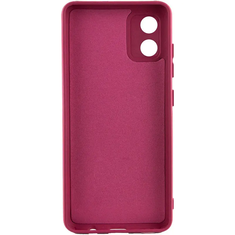 Чехол TPU GETMAN Liquid Silk Full Camera для Motorola Moto E13 Бордовый / Marsala - фото 2