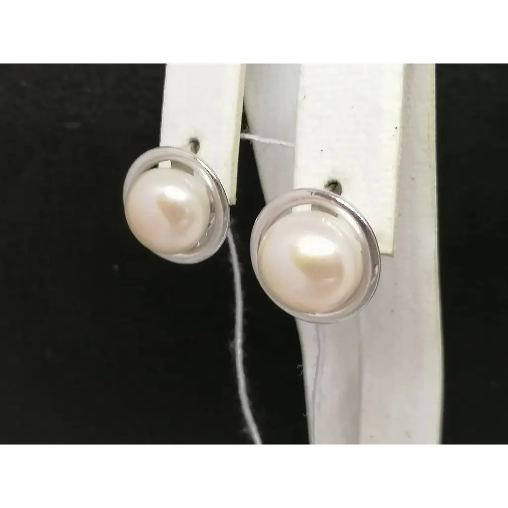 Золоті сережки Favoritum з перлами. 211808_2Б - фото 2