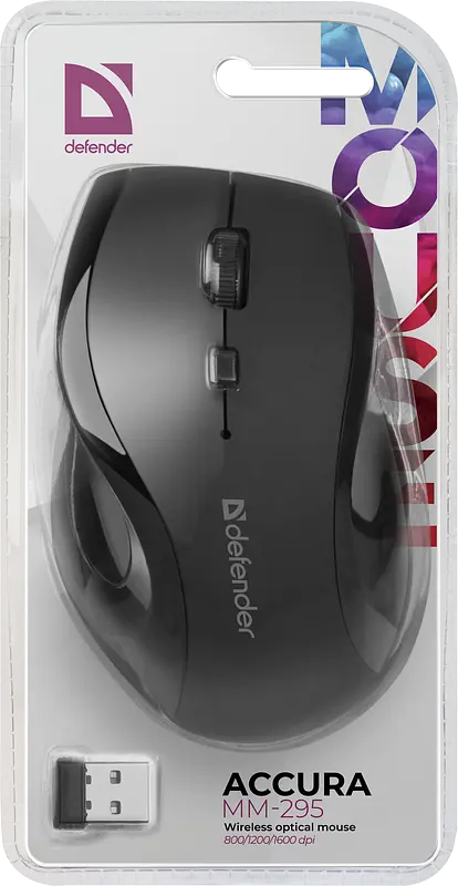 Bluetooth миша DEFENDER Accura MM-295 (52295) black UA - фото 6