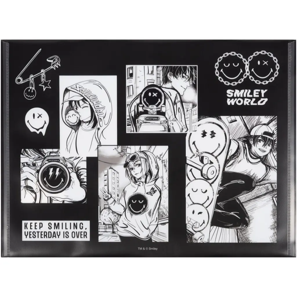 Папка-конверт Yes Smiley World А4 на кнопці (492442) - фото 4