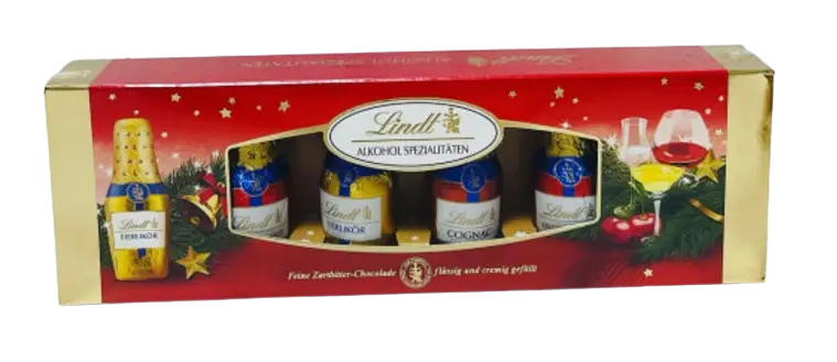 Шоколадні цукерки з лікером Lindt Alkohol Spezialitäten 131г - фото 2