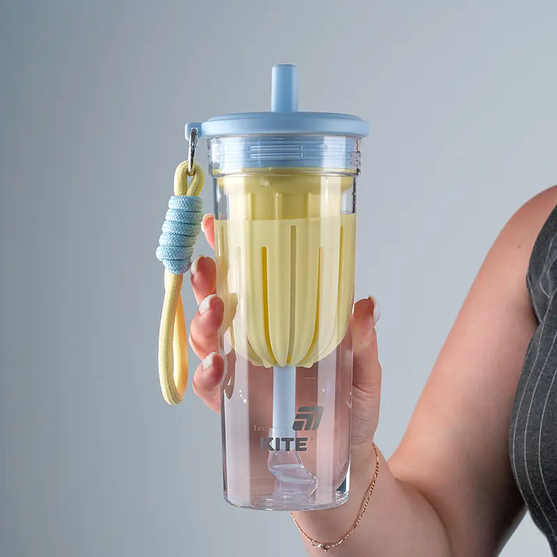 Стакан для воды Kite желто-синий 650 мл (K25-1219-3) - фото 7