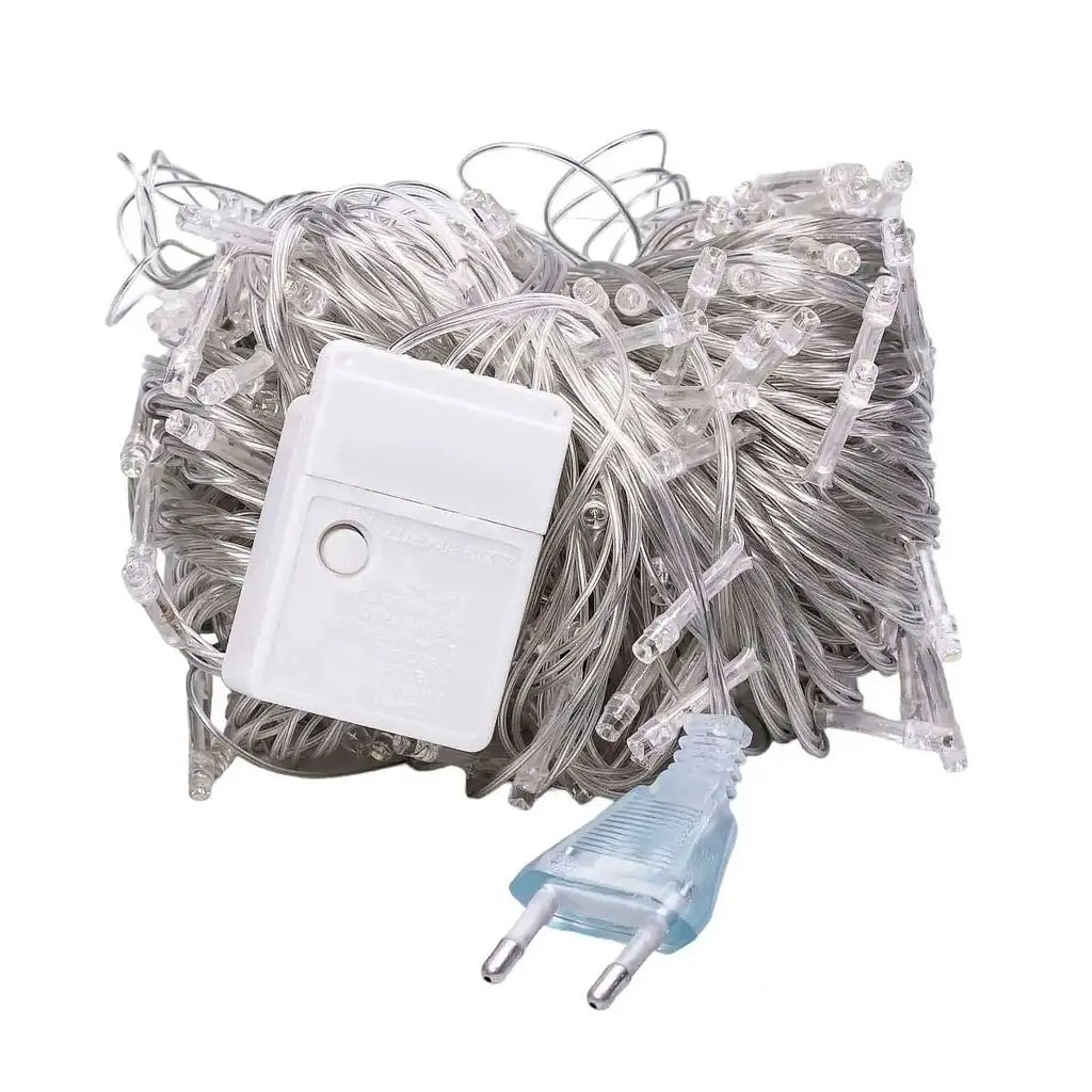 Гірлянда-нитка GarlandoPro 171 LED довжина 16 м прозора, білий (W300LEDW) - фото 8