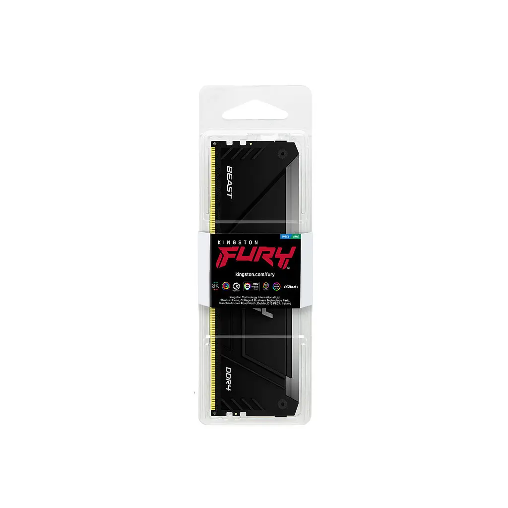 Модуль пам'яті для комп'ютера DDR4 16GB 3600 MHz Beast RGB Kingston Fury (ex.HyperX) (KF436C18BB2A/16) - фото 5