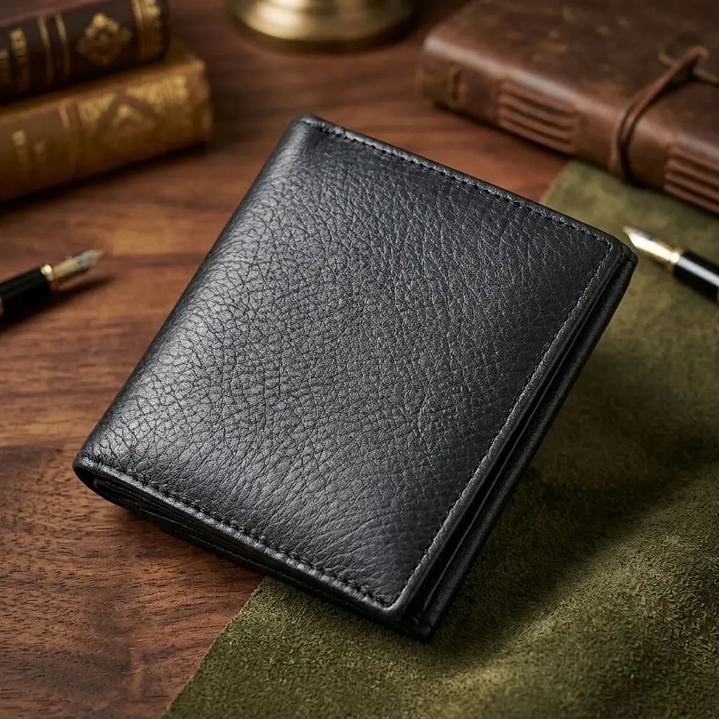 Гарний гаманець для жінок із натуральної шкіри ST Leather 22709 чорний - фото 3