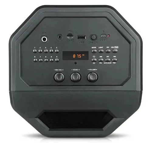 Колонка портативна 2.0 X-757 Black, 2 x 25 Вт REAL-EL teh0021025 - фото 5